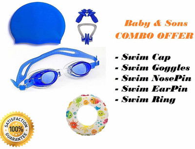 Baby & Sons Swimming Kit For Kids / Boys / Girls (2 Years to 5 Years) - Combo Pack Swimming Kit