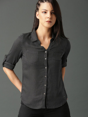 Roadster Women Striped Casual Multicolor Shirt