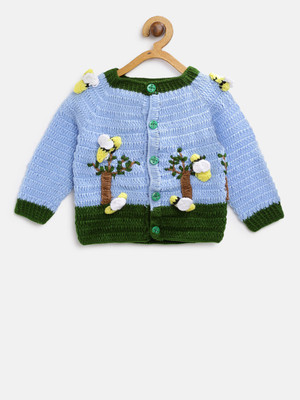 CHUTPUT Printed Round Neck Casual Boys & Girls Multicolor Sweater