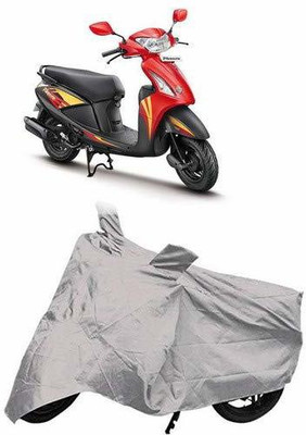 MG Hub Two Wheeler Cover for Hero(Pleasure, Silver)