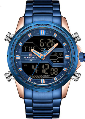 NAVIFORCE NF9138-Blue NF9138 Analog-Digital Watch  - For Men