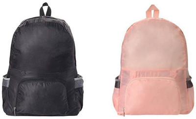 

Boldnyoung Mutliuse Wallet Handbag Convertible Backpack Transfer to Shoulder Bag Waterproof Multipurpose Bag(Black, Pink, 15 L)