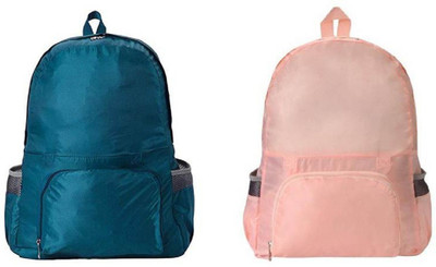 

Boldnyoung Mutliuse Wallet Handbag Convertible Backpack Transfer to Shoulder Bag, Waterproof Multipurpose Bag(Pink, Blue, 15 L)