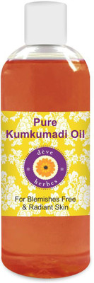

Deve Herbes Pure Kumkumadi Oil 100% Natural Therapeutic Grade For Blemishes Free and Radiant Skin(200 ml)
