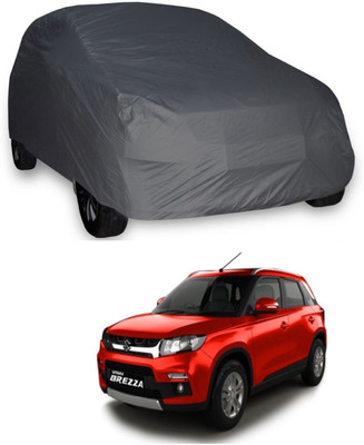 UDGHA Car Cover For Maruti Suzuki Vitara Brezza (Without Mirror Pockets)(Grey)