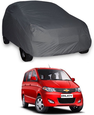 UDGHA Car Cover For Chevrolet Enjoy (Without Mirror Pockets)(Grey)