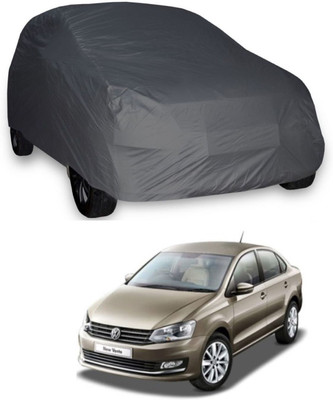 UDGHA Car Cover For Volkswagen Vento (Without Mirror Pockets)(Grey)