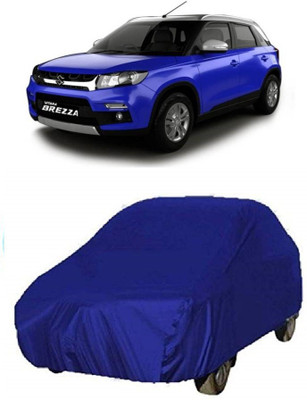 SHT Car Cover For Maruti Suzuki Vitara Brezza (With Mirror Pockets)(Blue)