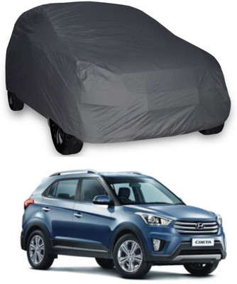 UDGHA Car Cover For Hyundai Creta (Without Mirror Pockets)(Grey)