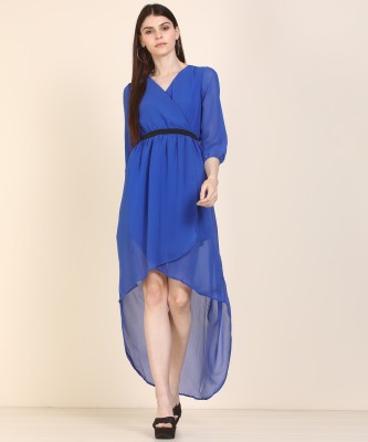 HARPA Women High Low Blue Dress