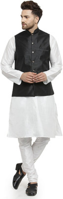 ABH Lifestyle Men Kurta Churidar Ethnic Jacket Set