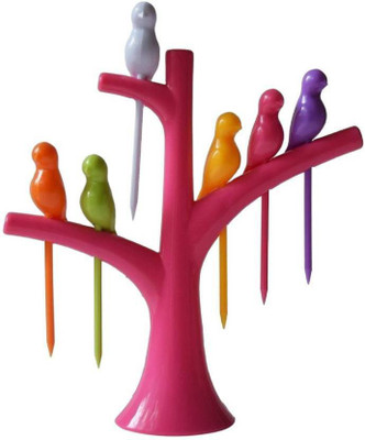 Devicezone Fruit Fork Disposable Plastic Fruit Fork(Pack of 1)