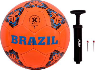 HEUREUX COMBO BRAZIL MACHINE STITCHED FOOTBALL WITH AIR PUMP Football Kit