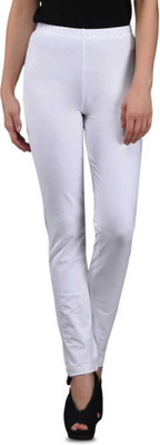 INFISPACE Ankle Length  Western Wear Legging(White, Solid)