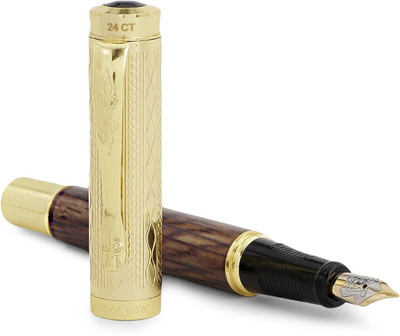 Hayman Dikawen 24 CT Gold Plated Fountain Pen(Ink Color - Blue, Black)