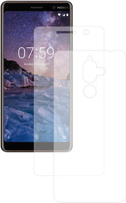 CASE CREATION Front and Back Screen Guard for Nokia 7 Plus 6.0 inch(Pack of 2)
