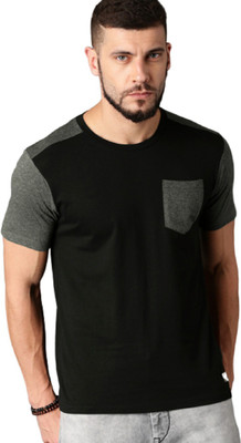 FASHNET Colorblock Men Round Neck Multicolor T-Shirt