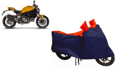 Auto Oprema Waterproof Two Wheeler Cover for Ducati(Monster 821, Blue, Red)