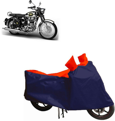 Auto Oprema Waterproof Two Wheeler Cover for Royal Enfield(Classic Chrome, Blue, Red)