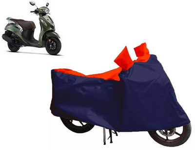 Auto Oprema Waterproof Two Wheeler Cover for Yamaha(Fascino, Blue, Red)
