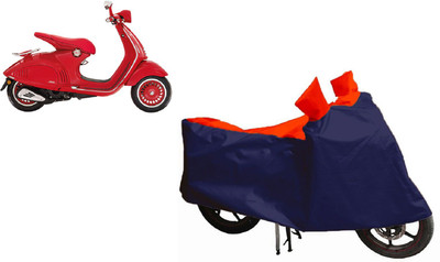 Auto Oprema Waterproof Two Wheeler Cover for Piaggio(Vespa, Blue, Red)