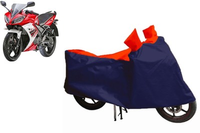 Auto Oprema Waterproof Two Wheeler Cover for Yamaha(YZF R15 S, Blue, Red)