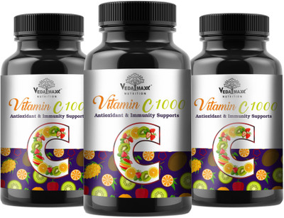 VEDA MAXX Vitamin-C Capsules 1000mg Pack of 3(3 x 60 Tablets)