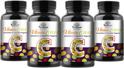 VEDA MAXX Vitamin-C Capsules 1000mg Pack of 4(4 x 60 Tablets)