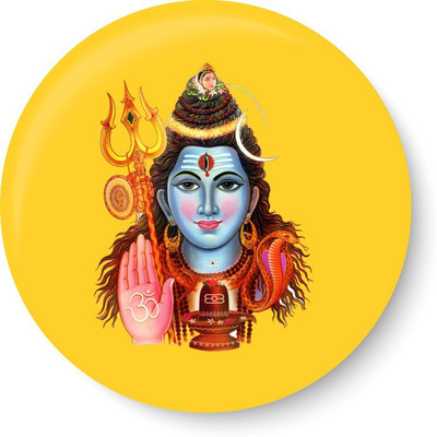 PEACOCKRIDE Lord Shiva Fridge Magnet Pack of 1(Multicolor)