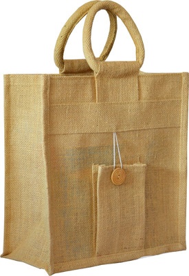 

AGGDA Jute Medium Size Handbag Bag Multipurpose Bag(Brown, 12 L)