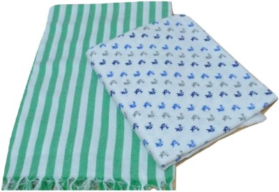 Cotton colors Cotton 250 GSM Bath Towel Set(Pack of 2)