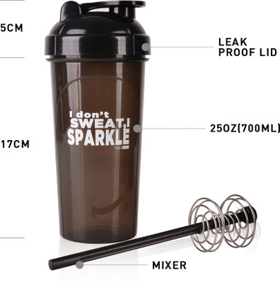 FITKIT Classic Bottle 700 ml Shaker(Pack of 1, Brown)
