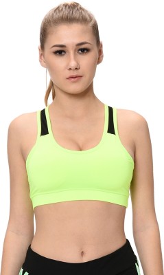 Viral Girl Women Sports Lightly Padded Bra(Green)