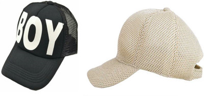FashMade Solid Sports/Regular Cap Cap(Pack of 2)