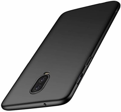 ss creation Back Cover for OnePlus 6T Plain Black Case, smooth finish, soft rubber.(Black, Shock Proof, Pack of: 1)