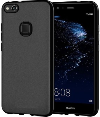 ss creation Back Cover for Huawei P10 LITE Plain Black Case, smooth finish, soft rubber. Rubber Case, Soft Black Case(Black, Shock Proof, Pack of: 1)