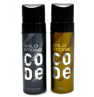 

Wild Stone Code Gold & Platinum Combo Perfume Body Spray - For Men(240 ml, Pack of 2)