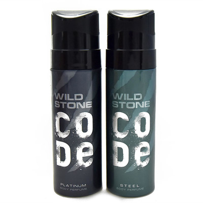 

Wild Stone Code Platinum & Steel Combo Perfume Body Spray - For Men(240 ml, Pack of 2)