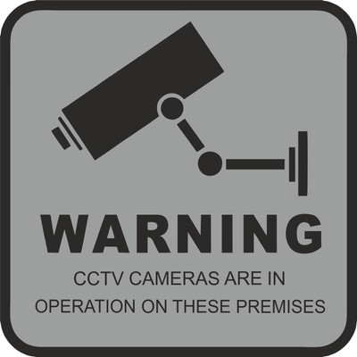 signEver warning Cctv cameras are in operation in these premises Sign Board For bank company office shopping mall shops Security Information Vinyl Signage Emergency Sign