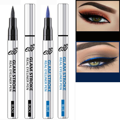 EOD Long Lasting Water Proof Liquid Sketch Eyeliner Pen Combo Set of 2 2 ml(Black, Blue,)