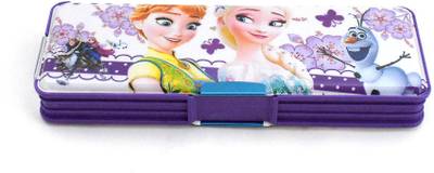 RoyaL Indian Craft Led Cute Princess Printed Multi-Purpose Pencil and Geometry Box  (Multicolor)