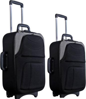 

KAAZZ Check-in Suitcase Combo(Black, Grey)