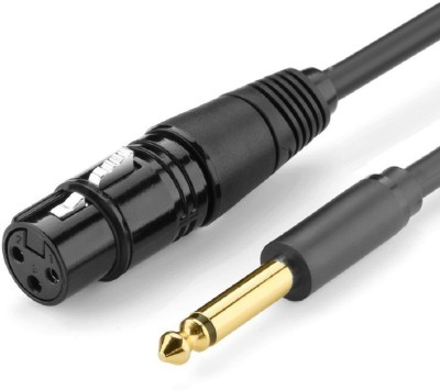 

SLV 6.3 mm Mono to XLR Female Cable Female Cable Microphones(Black)