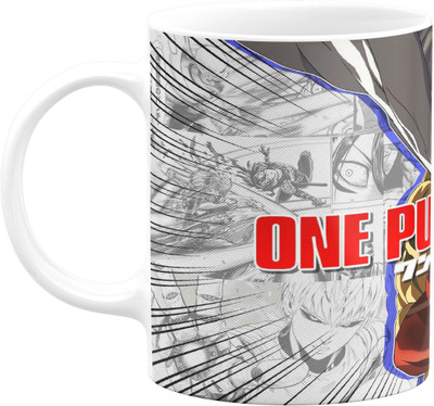 Flair Print One Punch Man FPM076 Printed Ceramic Coffee Mug(350 ml)