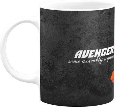 Flair Print Avengers Assembly required FPM081 Printed Ceramic Coffee Mug(350 ml)