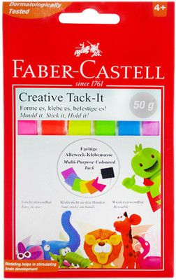FABER-CASTELL Tack it 90 Sheets 1, 6 Colors(Set Of 1, Multicolor)