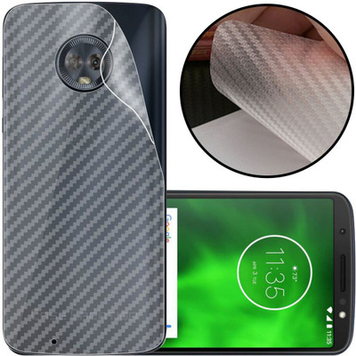 CASE CREATION Motorola Moto G6 Mobile Skin(3D Carbon Fibre Transparent Back Skin Matte Finish)