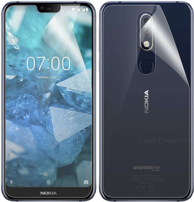CASE CREATION Front and Back Screen Guard for Nokia 7.1 2018(Pack of 2)