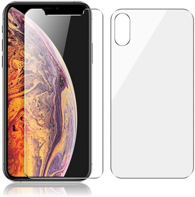 CASE CREATION Front and Back Screen Guard for Apple Iphone XS (5.8-inch) 2018(Pack of 2)