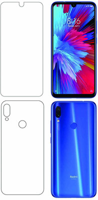 Fashion Way Front and Back Screen Guard for REDMI Y3 {FLEXIBLE GLASS UNBREAKABLE GLASS GUARD }(Pack of 2)